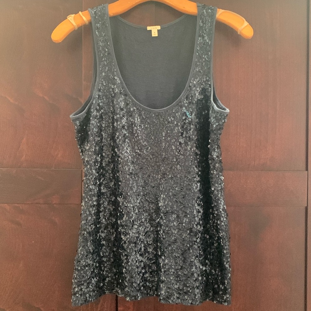 JCrew sequin tank 💙✨